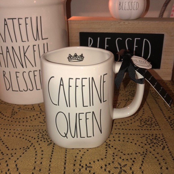 Rae Dunn Other - Rae Dunn CAFFEINE QUEEN Mug with Crown Inside